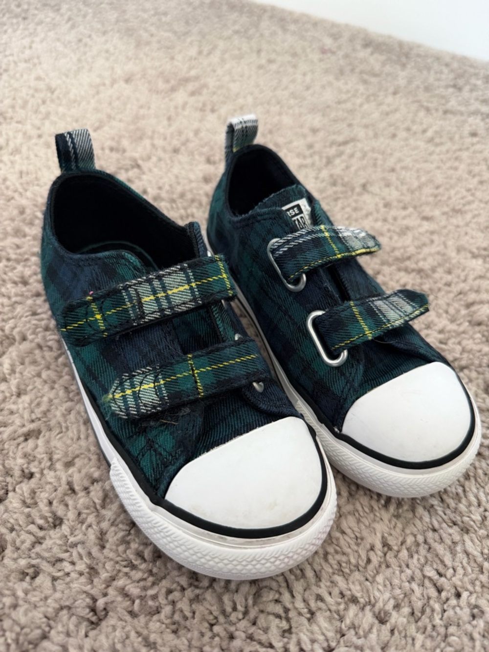 Converse Kids Chuck Taylor All Star Easy-On plaid sneakers